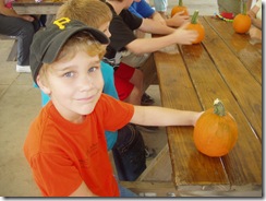 Matt and his pumpkin